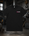 Outrig Women’s Crew Tee in black with Outrig Supply Co branding.