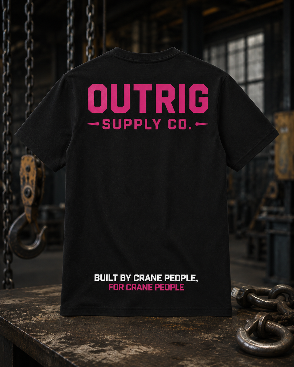 Additional product view of the black Outrig Women’s Heritage Badge Tee.