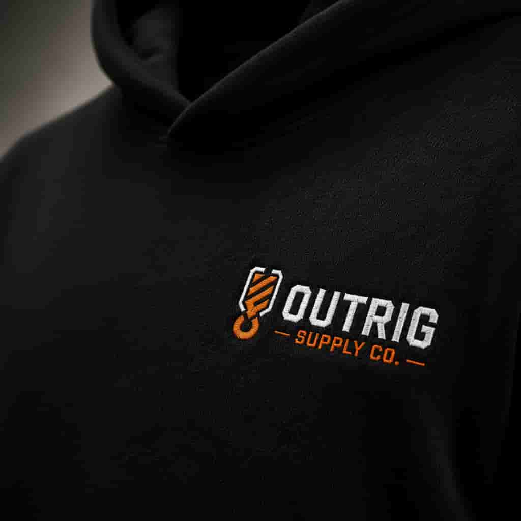 Additional product view of the black Founders Drop 001 Heavyweight Hoodie.