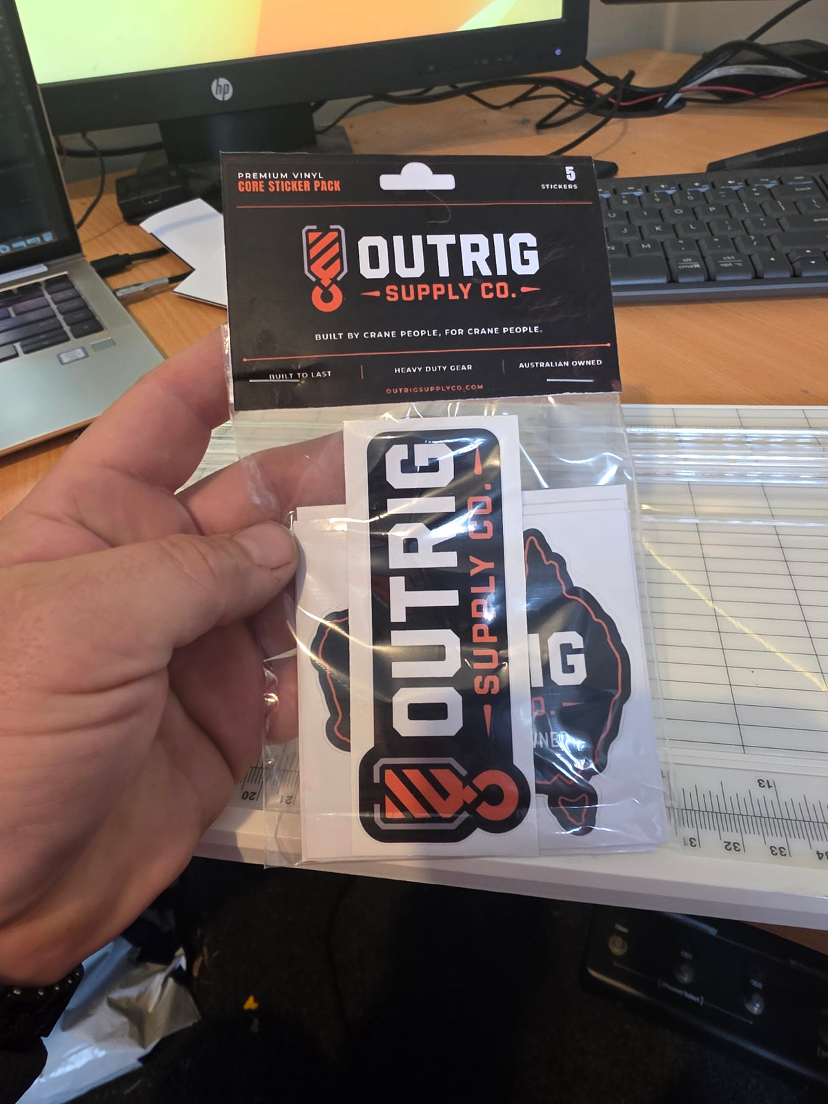 Outrig Supply Co Core Sticker Pack - 5 premium vinyl stickers
