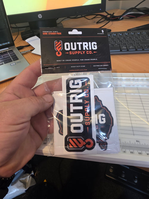 Outrig Supply Co Core Sticker Pack - 5 premium vinyl stickers